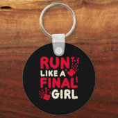 Porte-clés Halloween Costume Drôle Courir Comme Une Dernière  (Recto)