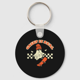 Porte-clés Halloween Creep It Real Ghost Skin Costume Hommes 