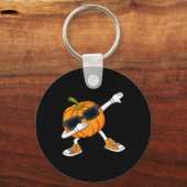 Porte-clés Halloween Dabbing Citrouille Thanksgiving Day Boys (Recto)