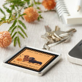 Porte-clés Halloween Dachshunds (Côté)