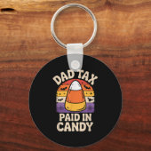 Porte-clés Halloween Dad Tax Paid In Candy Corn (Recto)