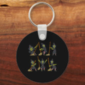 Porte-clés Halloween Danser Witch Dance Challenge Garçons Fil (Verso)