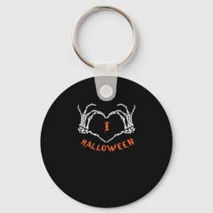Porte-clés Halloween de Slogan. Geste Cardiaque En Squelette