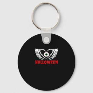 Porte-clés Halloween des yeux - Squelette Mains Coeur