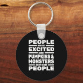 Porte-clés Halloween drôle (Recto)