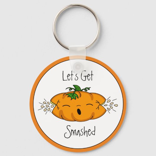 Porte-clés Halloween drôle | Sommes-nous détruits | CITROUILL (Recto)