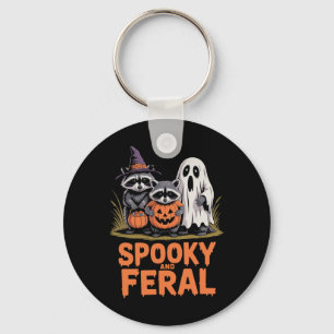 Porte-clés Halloween éffrayante Et Férale Ghost Raccoon Oposs