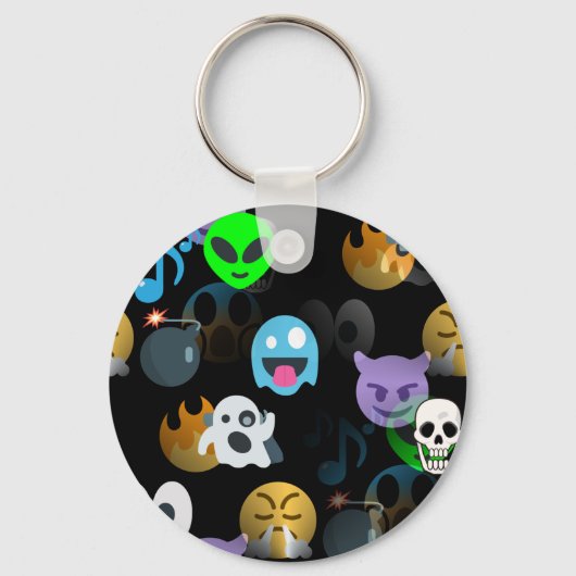 Porte-clés halloween emojis (Recto)