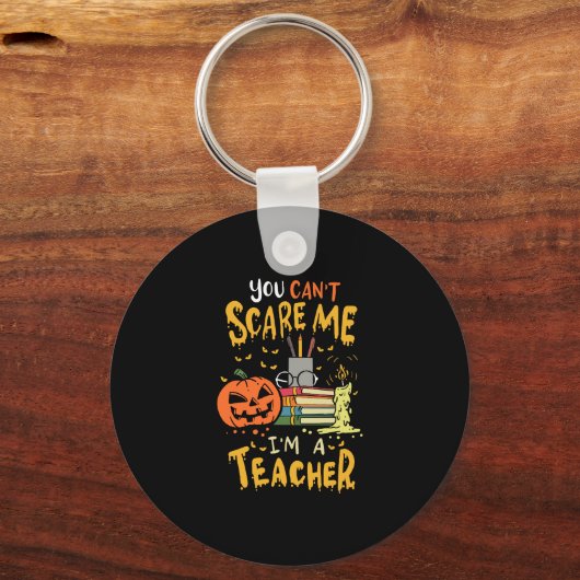 Porte-clés Halloween enseignant (Recto)
