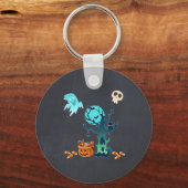 Porte-clés Halloween Épouvantable Créatures Fantômes Chauves- (Recto)