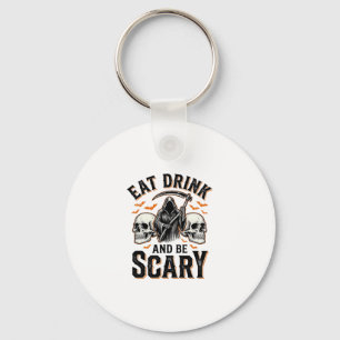 Porte-clés Halloween Épouvantable Manger Boire Et Être Effray