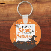 Porte-clés Halloween Épouvantable Orange (Recto)
