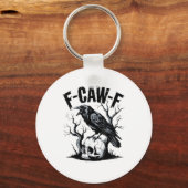 Porte-clés Halloween F-Caw-F Bird Crow Women Men Retro Classi (Recto)