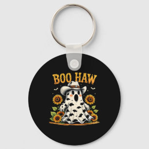 Porte-clés Halloween Fantôme Éffrayant Western Funny Boo Haw