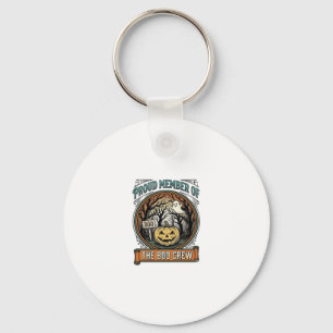 Porte-clés Halloween Fantôme Membre Fier Équipage Boo Vintage