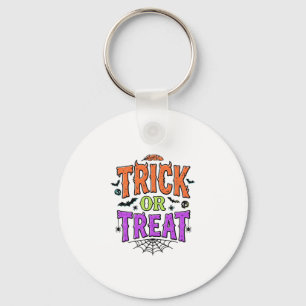 Porte-clés Halloween Friandise Drôle Toile d'araignée Rétro_1