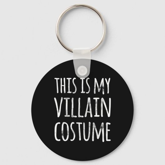 Porte-clés Halloween Fun Lazy C'Est Mon Costume De Méchant (Recto)