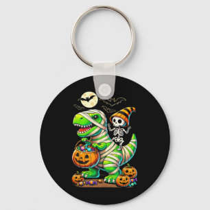 Porte-clés Halloween Funny T Rex Dinosaur Mummy Boys Trick Tr