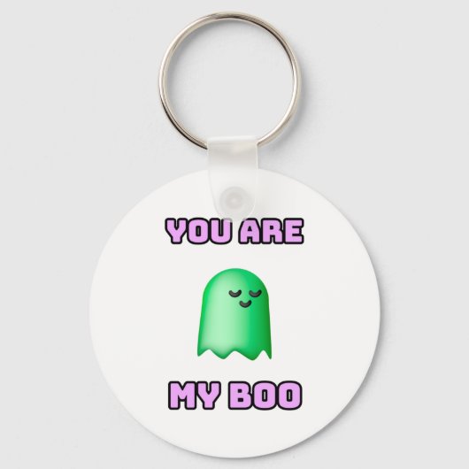 Porte-clés Halloween Ghost - Vous êtes mon garçon (Recto)