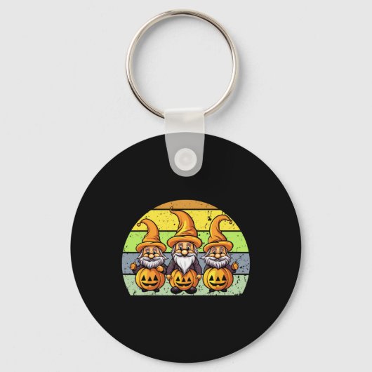 Porte-clés Halloween Gnomes mignonne Automne Citrouille Autom (Recto)