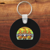 Porte-clés Halloween Gnomes mignonne Automne Citrouille Autom (Recto)