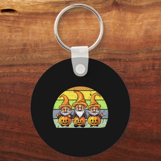 Porte-clés Halloween Gnomes mignonne Automne Citrouille Autom (Recto)