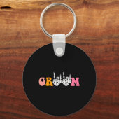 Porte-clés Halloween Groom Bride Squelette Mariage main Bache (Recto)