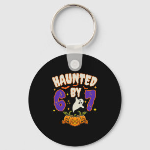 Porte-clés Halloween Hanté 67 Numéro 67 Six Sept Mème Drôle