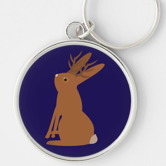 Porte-clés Halloween Jackalope Trou ou traitement (Devant)