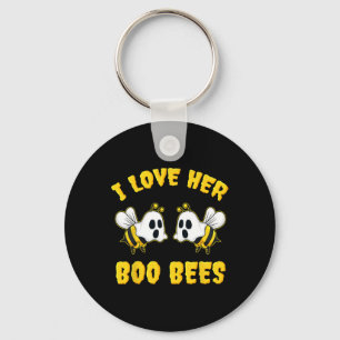 Porte-clés Halloween J'Aime Son Boo Bees Fun