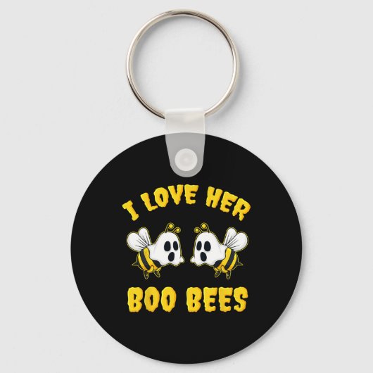Porte-clés Halloween J'Aime Son Boo Bees Fun (Recto)
