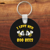 Porte-clés Halloween J'Aime Son Boo Bees Fun (Verso)