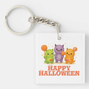 Porte-clés Halloween Kawaii Monsters & Lollipops