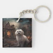 Porte-clés Halloween maltais effrayant (Dos)
