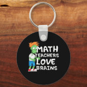Porte-clés Halloween Math enseignant amour (Recto)