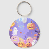 Porte-clés Halloween mignonne personnalisable (Verso)