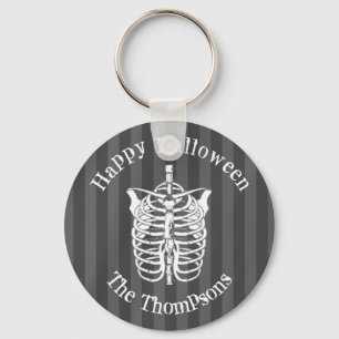 Porte-clés Halloween moderne squelette Éffrayant X-Ray