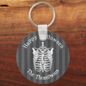Porte-clés Halloween moderne squelette Éffrayant X-Ray (Recto)