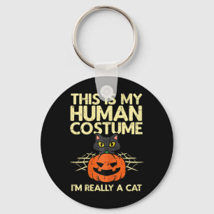 Porte-clés Halloween Mon Costume Humain Je suis Costume Chat