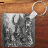 Porte-clés HALLOWEEN MONSTERS / ORK WAR Imaginaire (Verso)