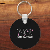 Porte-clés Halloween Montessori Teacher Skeleton Dancing Educ (Recto)