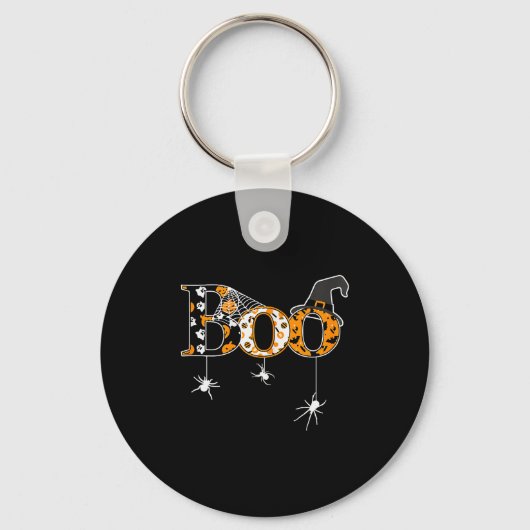 Porte-clés Halloween Motif - Boo (Recto)