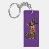 Porte-clés Halloween/mystique/chat/automne (Devant gauche)