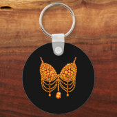 Porte-clés Halloween Orange Bra Design Costume Show Girls (Recto)