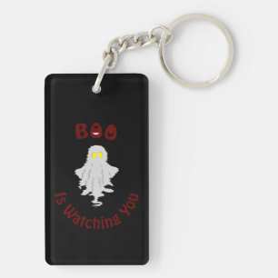 Porte-clés Halloween Porte - clé acrylique   Boo Vous Regarde