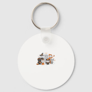 Porte-clés halloween pour chat mignon squelette fantôme drôle