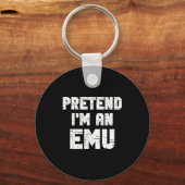Porte-clés Halloween Pretend I'm A Emu Costume Funny Lazy Adu (Recto)