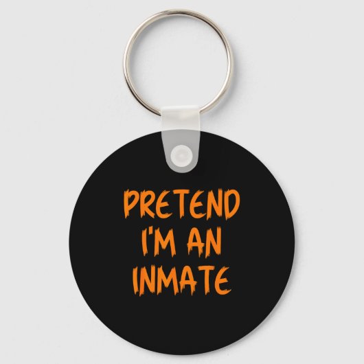 Porte-clés Halloween Pretend I'm An Inmate Costume Lazy Kids (Recto)