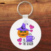 Porte-clés Halloween Pumpkin Spice - Double face (Recto)