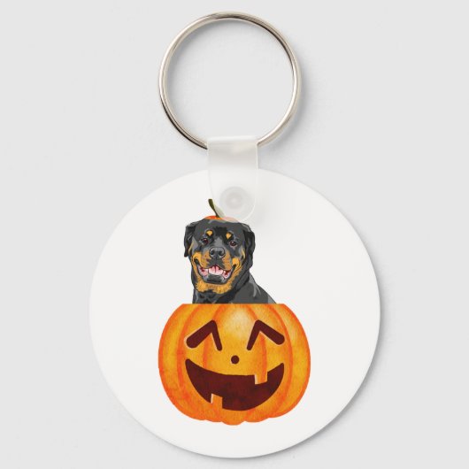 Porte-clés Halloween Rottweiler (Recto)